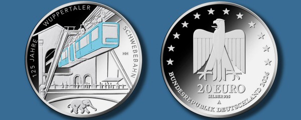 Silbermünze zur Schwebebahn noch in der Schwebe