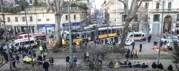 Zwei Tote bei Straßenbahn-Unglück in Mailand