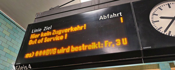 Scharfe Kritik der Arbeitgeber an Nahverkehrsstreik