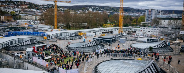 Mehr als 80.000 Menschen auf der Stuttgart-21-Baustelle