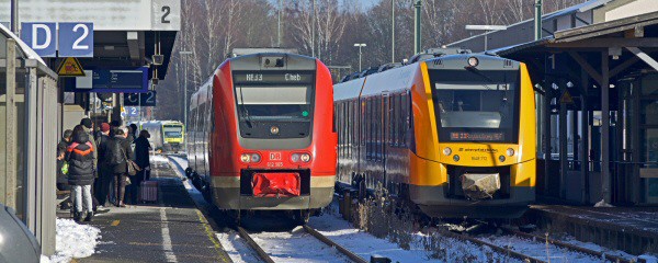 Arbeiten an Gleisen, Weichen und Brücken in Nordostbayern