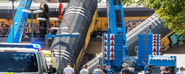 Güterzug-Waggons in München abgestürzt – Ein Toter