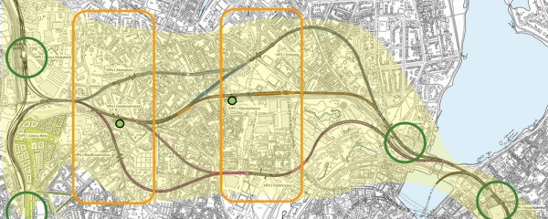 Fünf Varianten für neuen S-Bahn-Tunnel in Hamburg