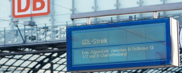 GDL ruft zu Warnstreik ab Donnerstagabend auf