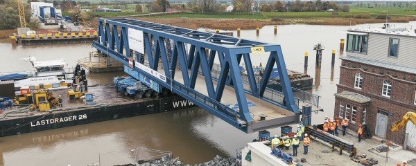 DB testet Öffnen und Schließen der neuen Friesenbrücke