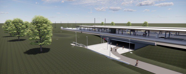 Bahnhof Fangschleuse soll im August 2026 eröffnen