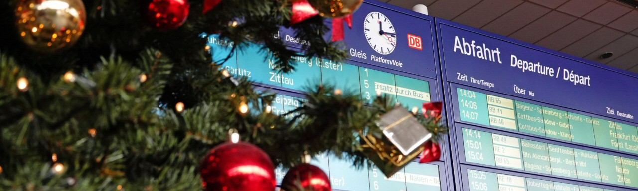 Mehr Bahntickets zu Weihnachten verkauft als im Vorjahr