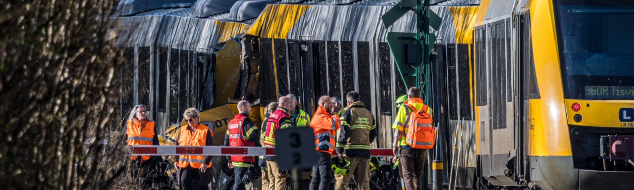 Viele Verletzte bei Zugunglück in Dänemark