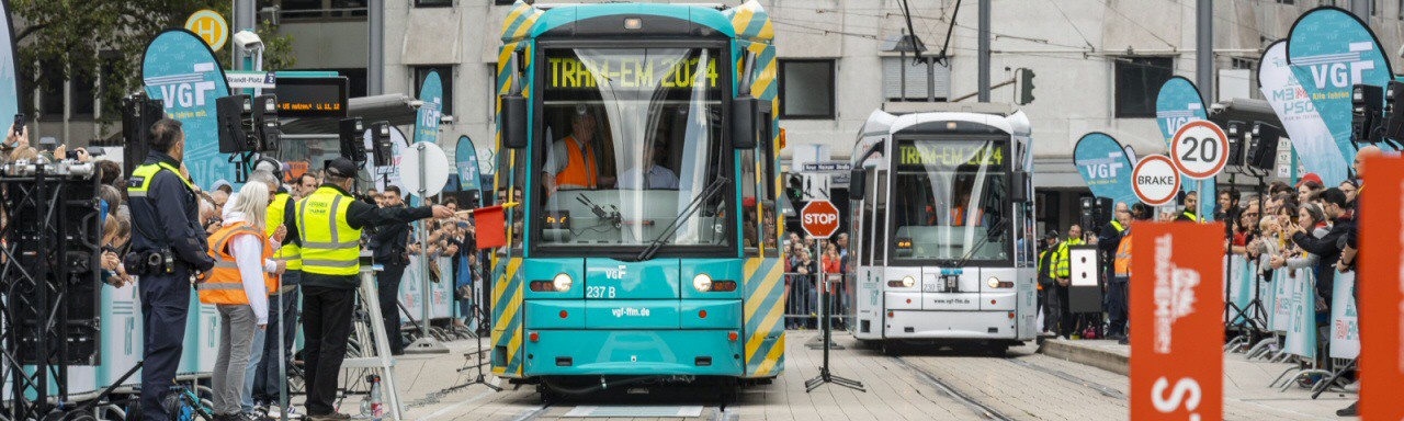 Tram-Fahren für Profis: Frankfurter trainieren für EM