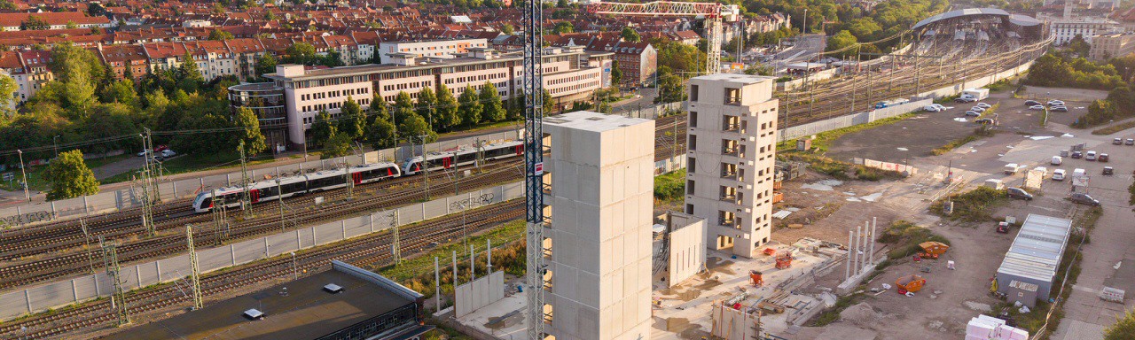 Weiterbildungszentrum der Bahn in Erfurt kommt voran