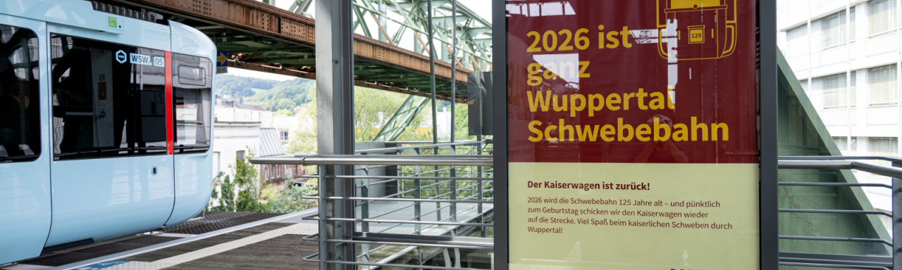 Schwebebahn feiert 125-jähriges Bestehen