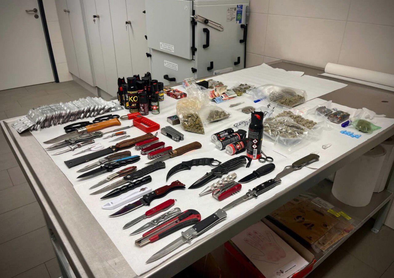 Sichergestellte Waffen