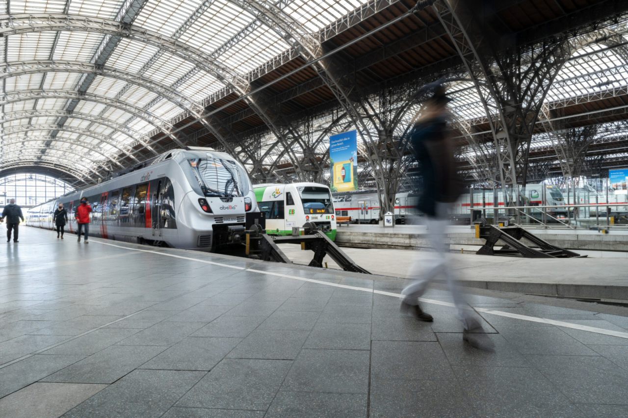 Im Hauptbahnhof Leipzig