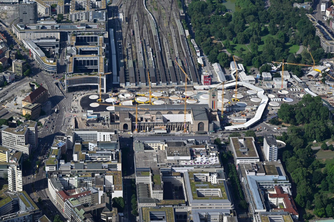 Stuttgart 21: Baustelle des künftigen Hauptbahnhofs von Stuttgart