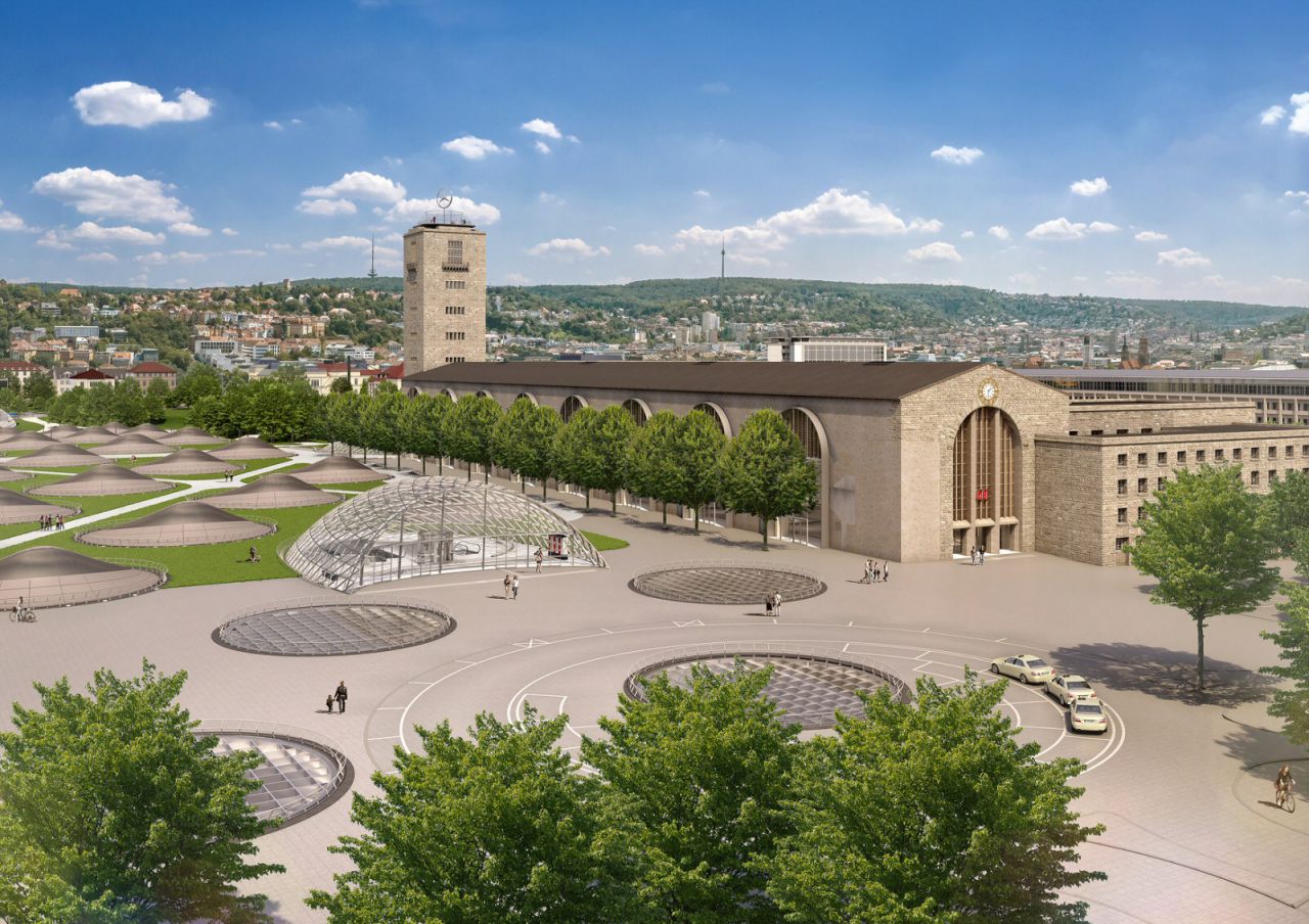Visualisierung - Stuttgart 21 - Stuttgart Hbf