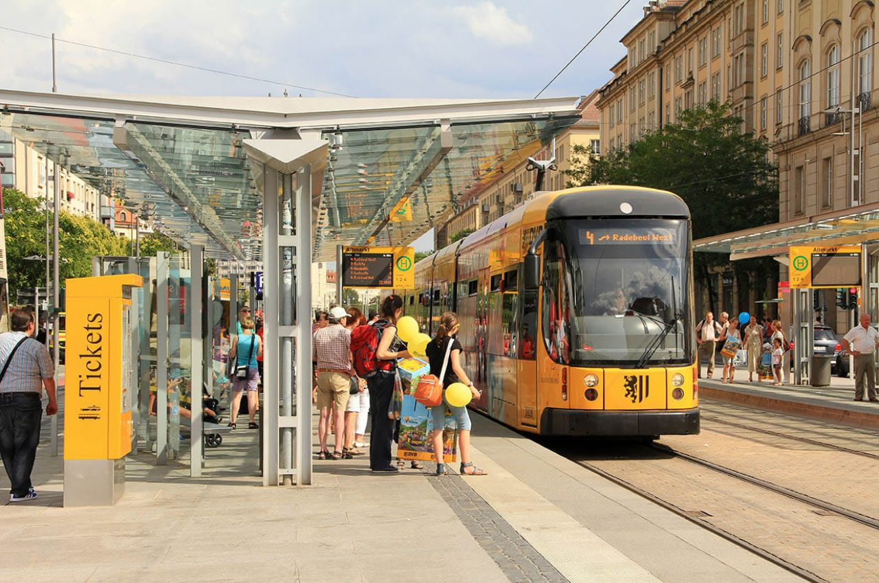 Straßenbahn in Dresden