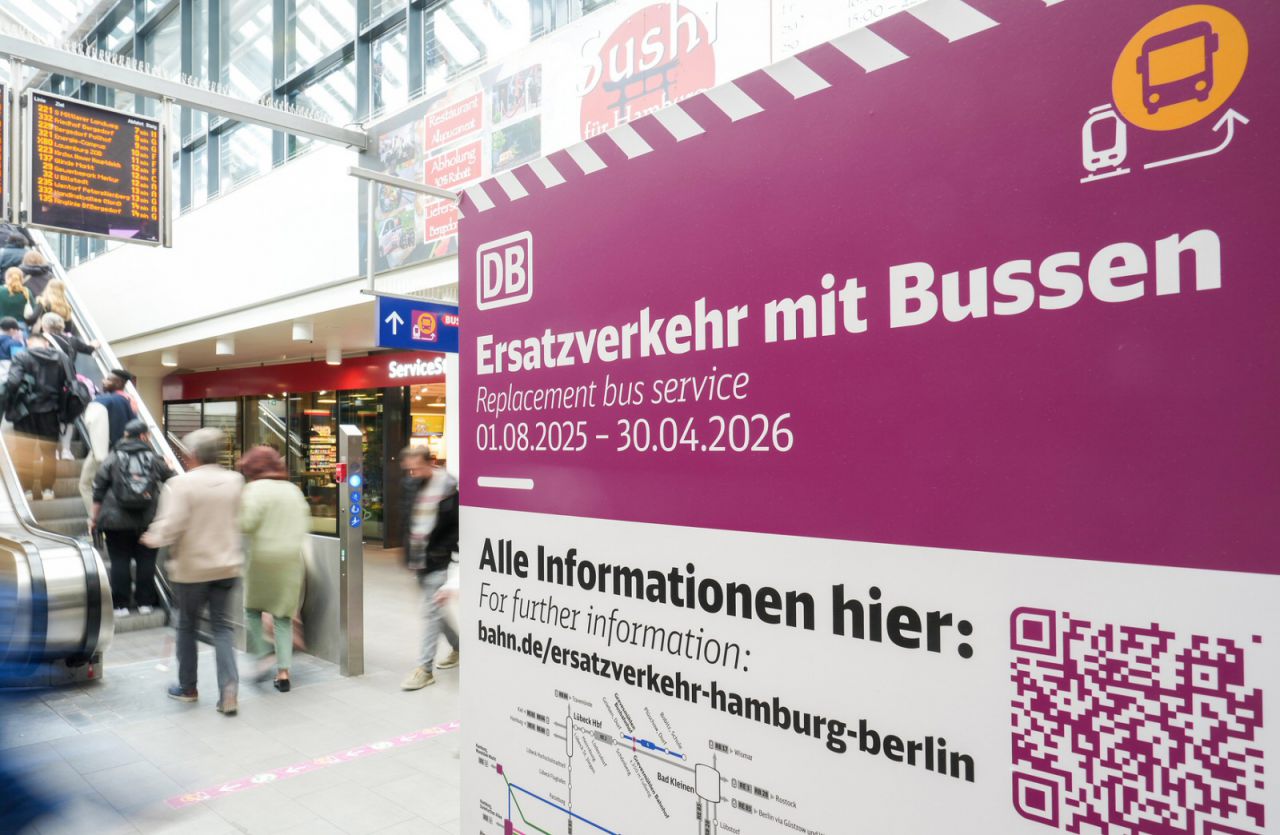 Hinweis zum Ersatzverkehr mit Bussen