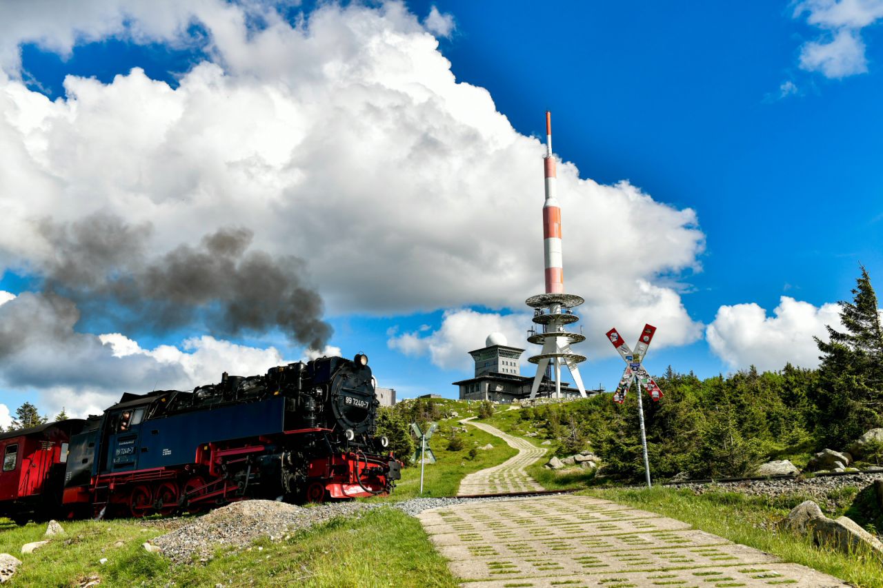 Brockenbahn der Harzer Schmalspurbahnen am 6. Juni 2024