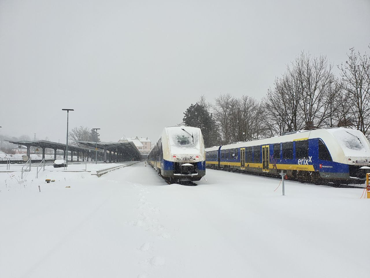 erixx-Züge in Bad Harzburg