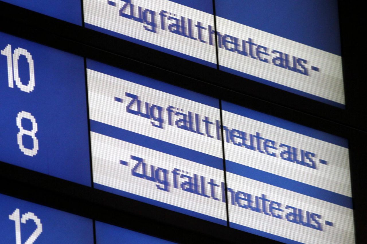 Zugausfälle bei der Bahn