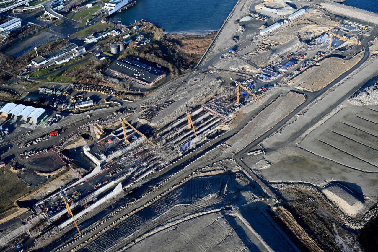 Bauarbeiten in Puttgarden im Dezember 2025