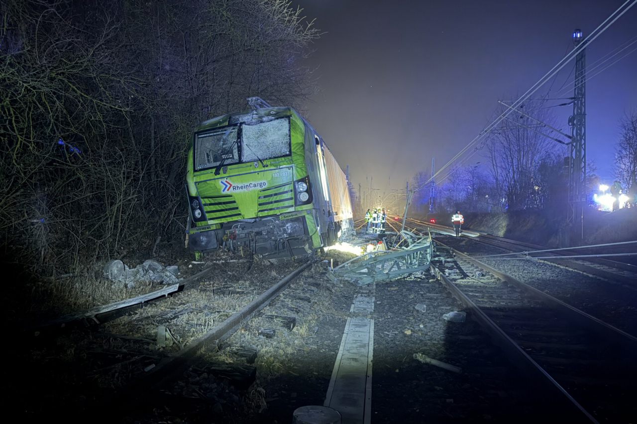 Entgleisung einer Lokomotive