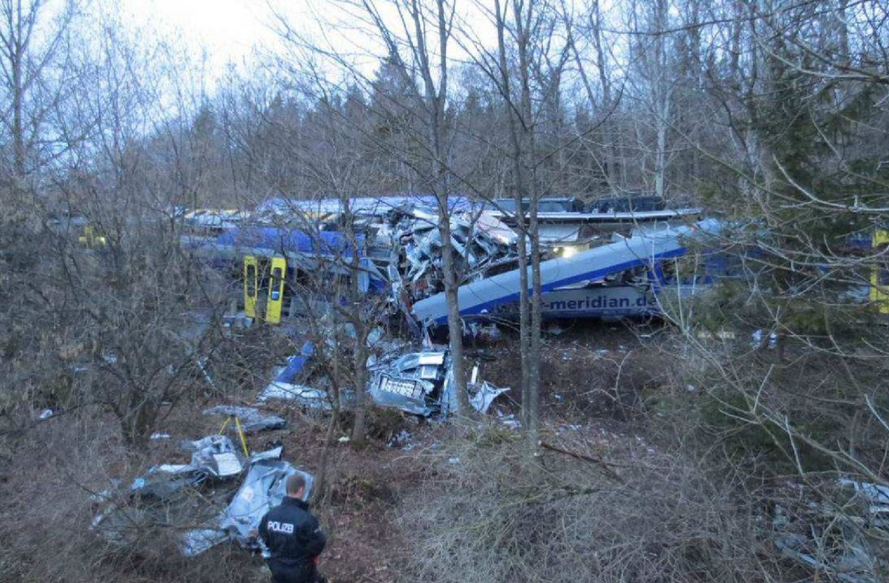 Unfallstelle bei Bad Aibling