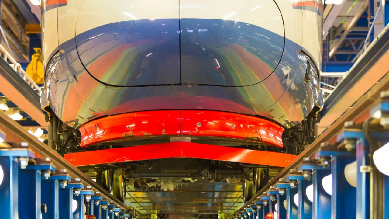 Wartung eines Hochgeschwindigkeitszugs