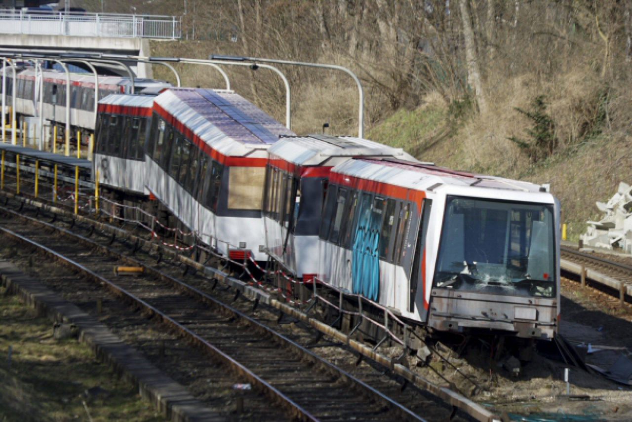 Verunglückte U-Bahn in Hamburg-Billstedt