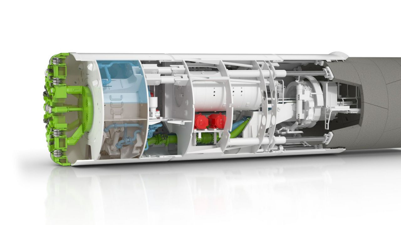Tunnelbohrmaschine vom Typ Mixschild von Herrenknecht