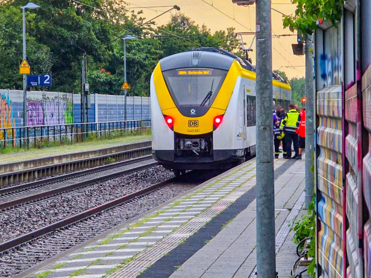 Schockierender Vorfall in Regionalzug in Ettlingen