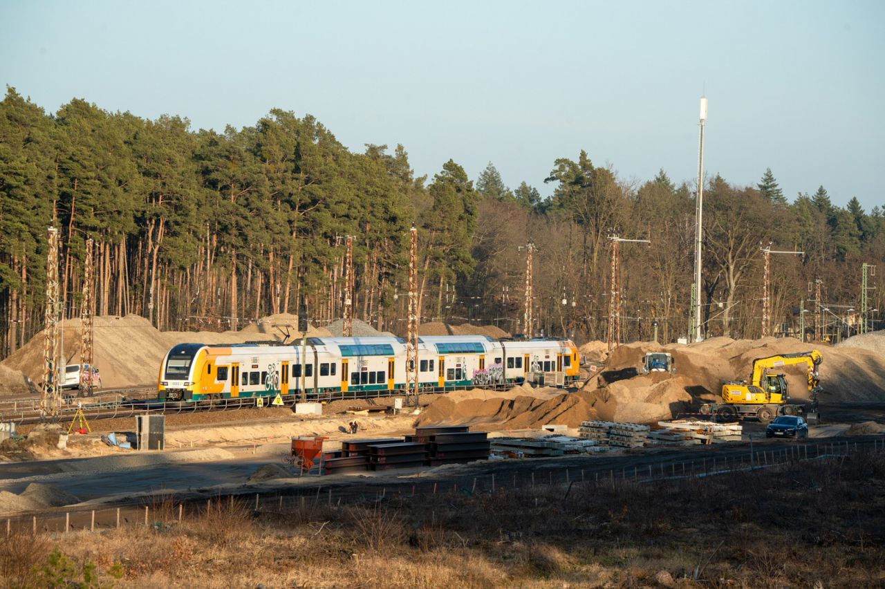 Umbau Bahnhof Fangschleuse im Februar 2026
