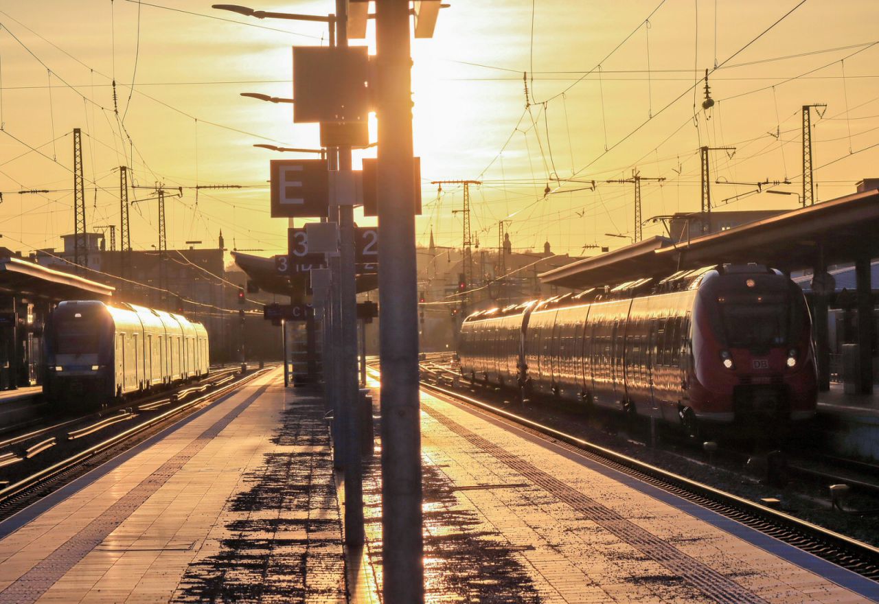 Ansbach bei Sonnenuntergang
