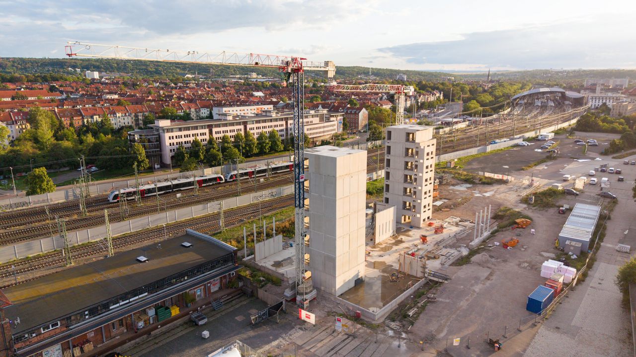 ICE-City Erfurt und DB Campus: Neues Quartier nimmt Gestalt an