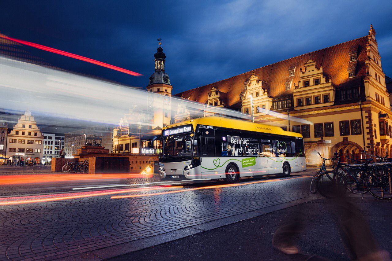 E-Bus der Leipziger Verkehrsbetriebe
