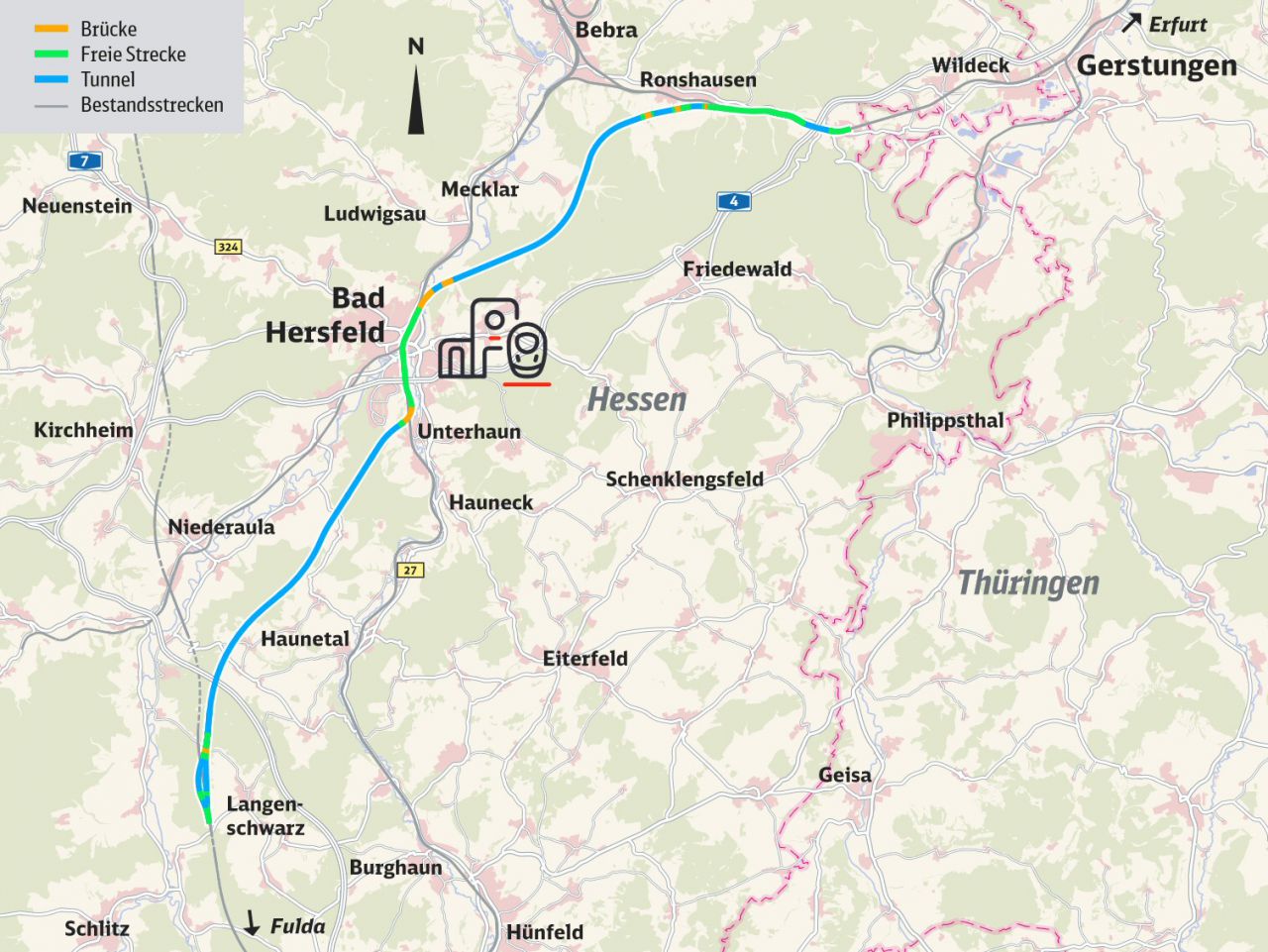 ICE-Trasse Fulda-Gerstungen