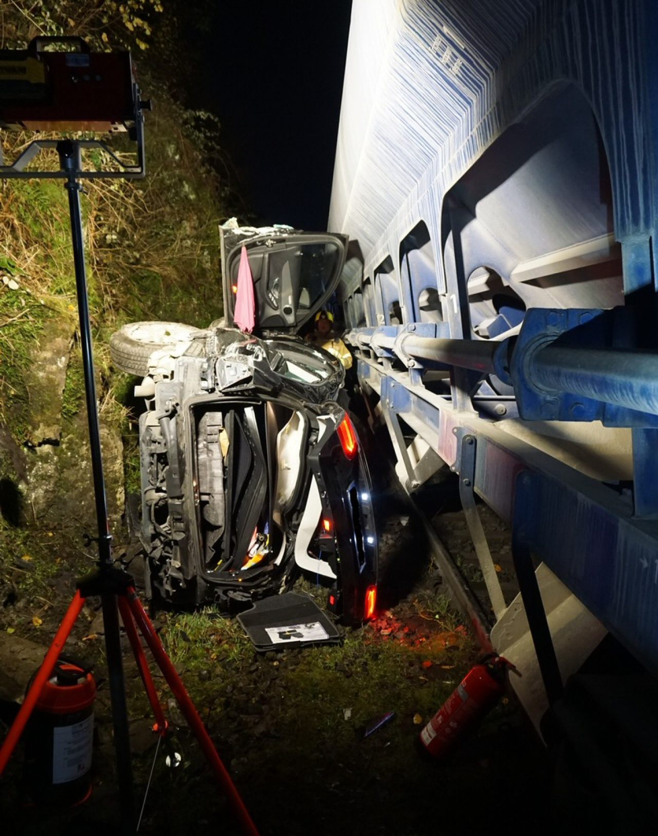 Unfall mit Güterzug am 24.11.2022 bei Ratingen