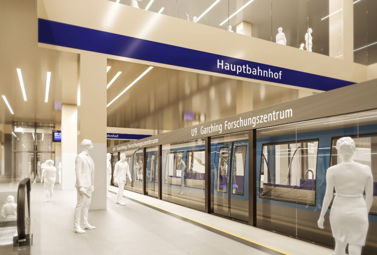 So könnte die U9-Haltestelle am Hauptbahnhof aussehen