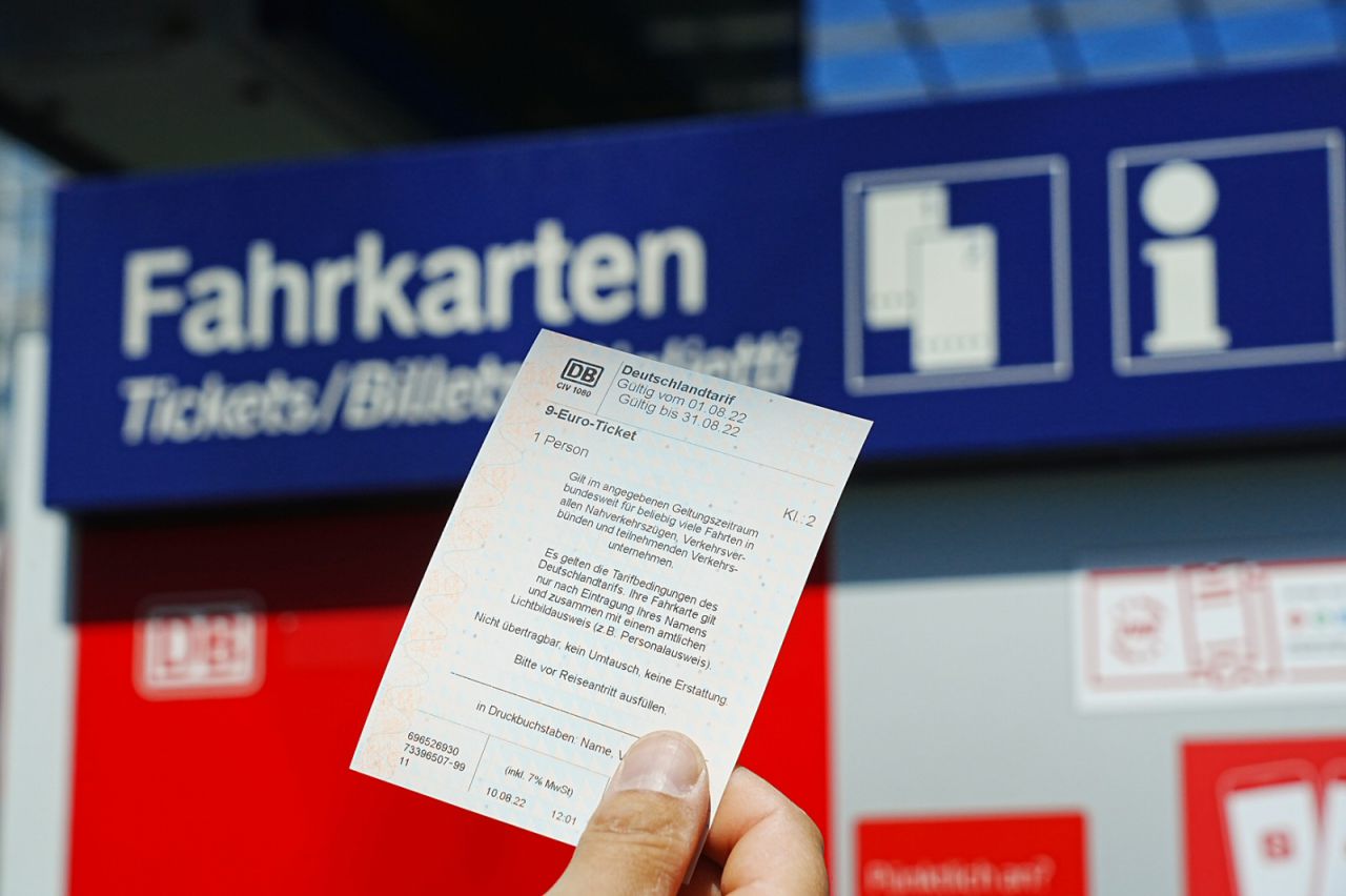 9-Euro-Ticket bei der Deutschen Bahn