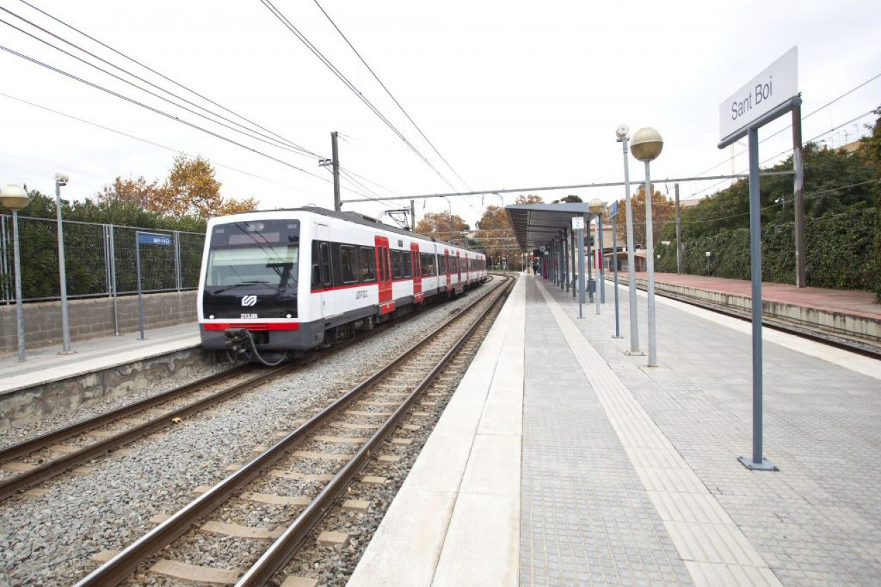 Bahnhof Sant Boi bei Barcelona