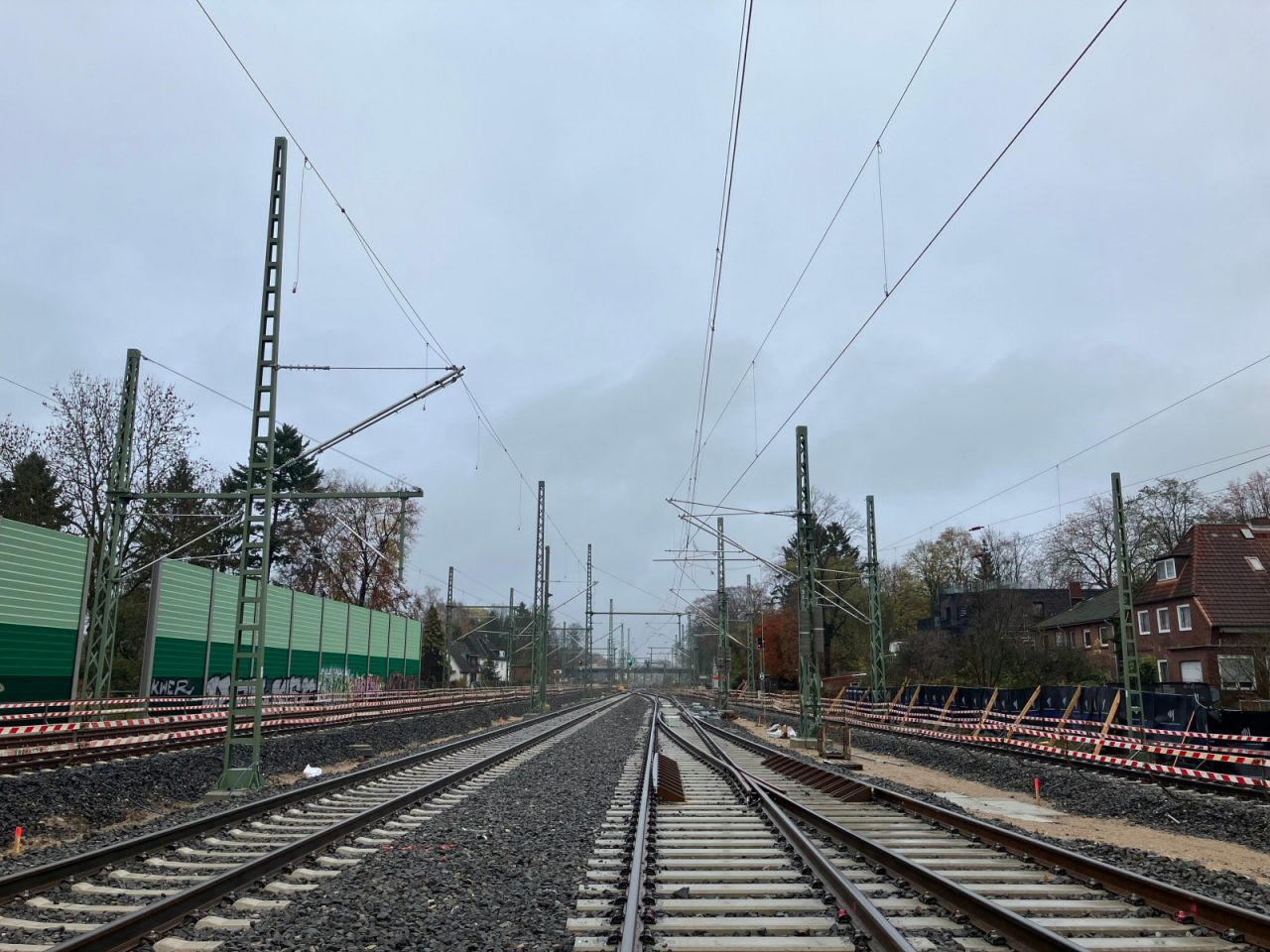 Künftigen S-Bahnstrecke in Hamburg