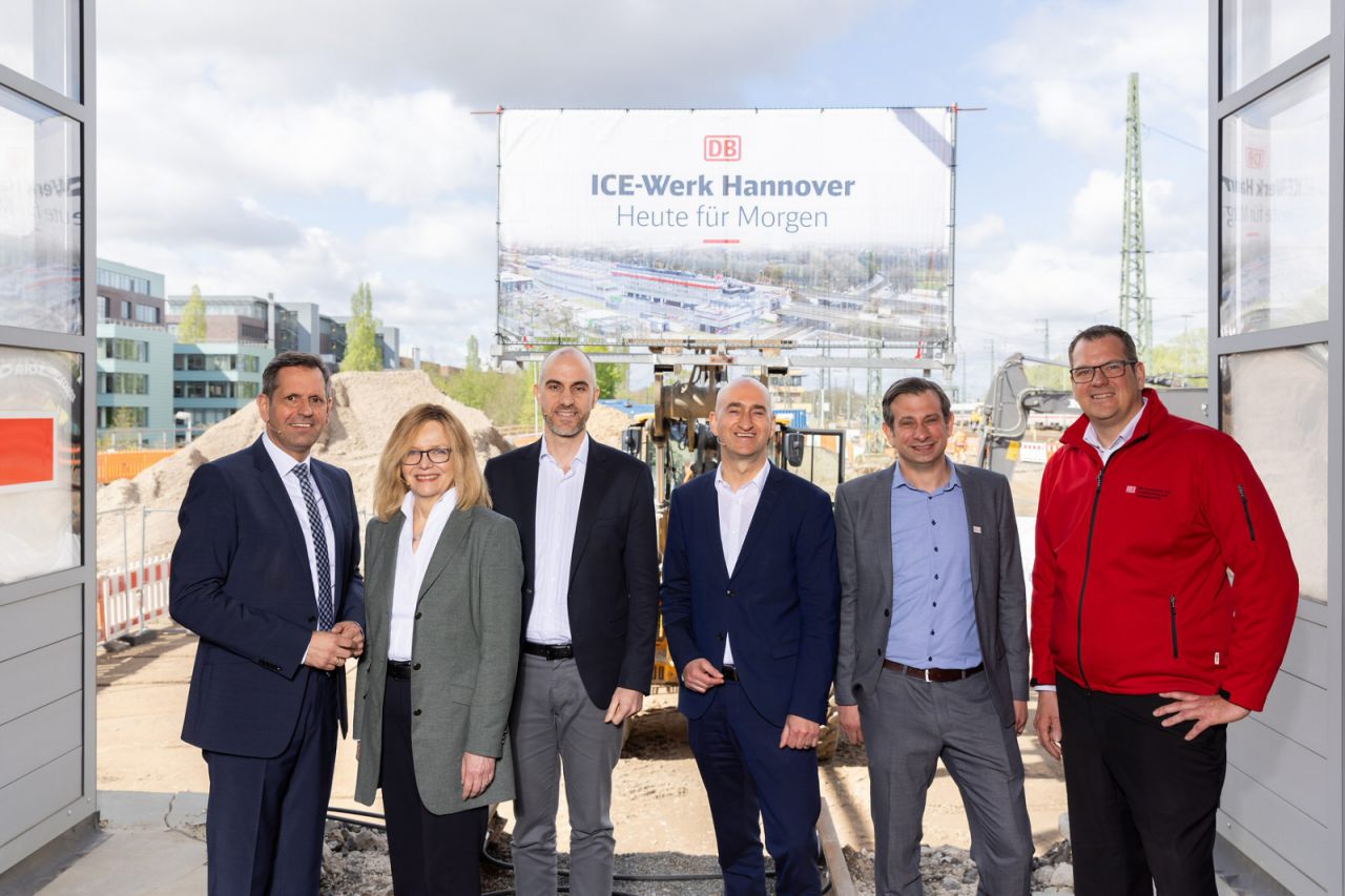 Spatenstich am Pferdeturm: Deutsche Bahn baut Werk Hannover für rund 140 Millionen Euro zum ICE-Werk aus