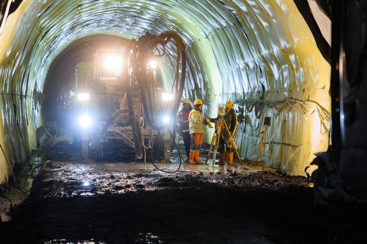 Bauarbeiten im Tauerntunnel