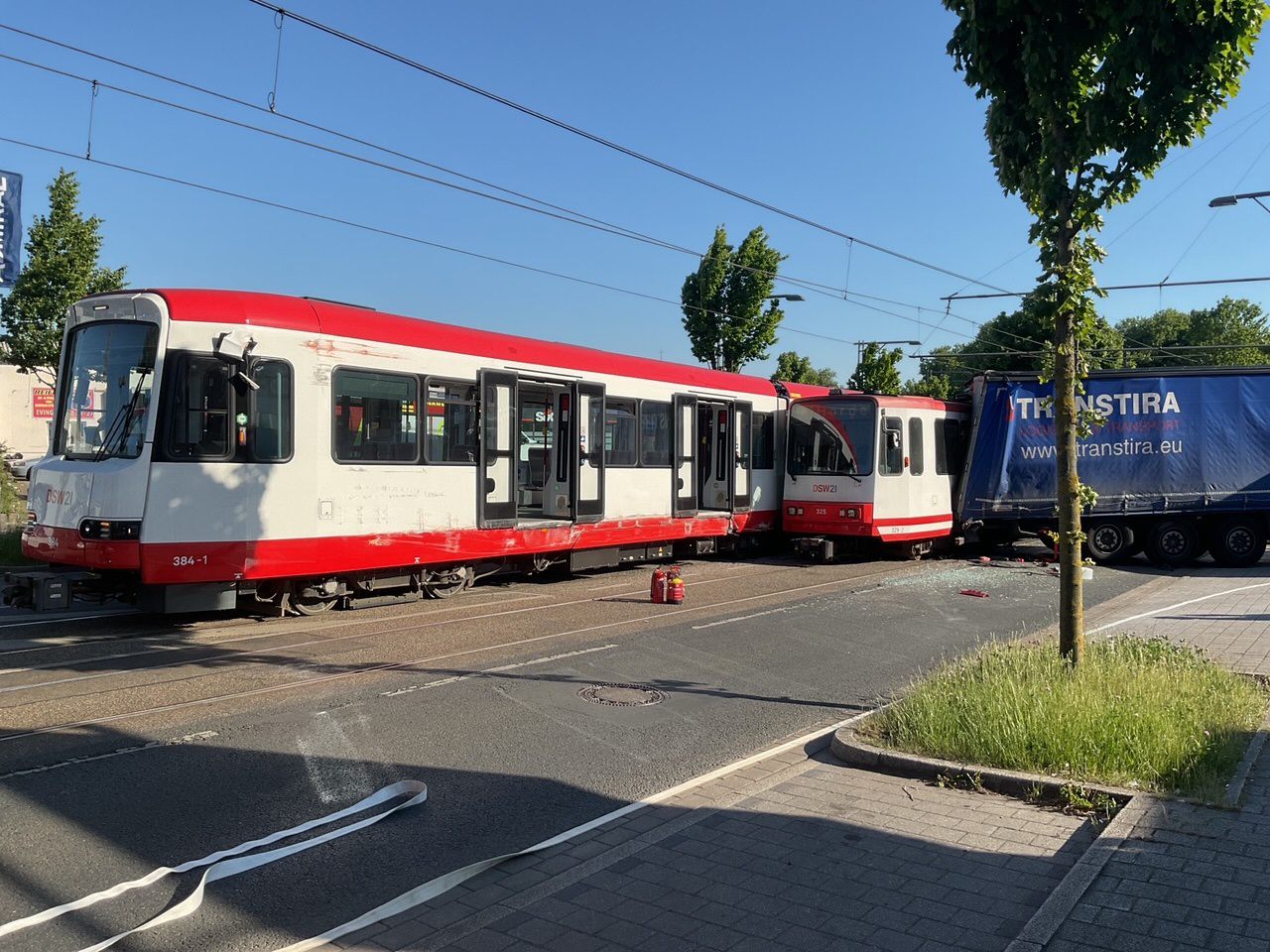 Stadtbahn-Unfall am 13.05.2025 in Dortmund