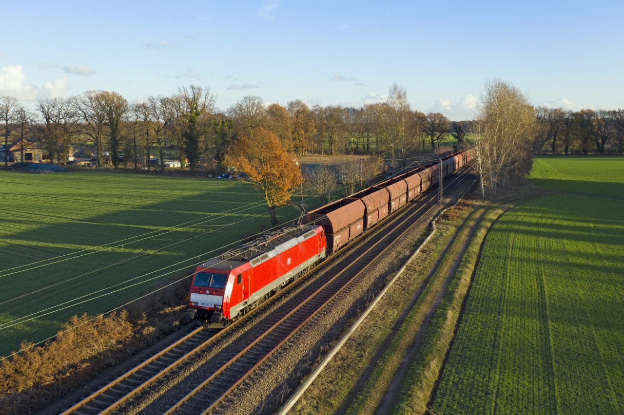 DB Cargo mit Ellok Baureihe 189 von Emmerich nach Oberhausen