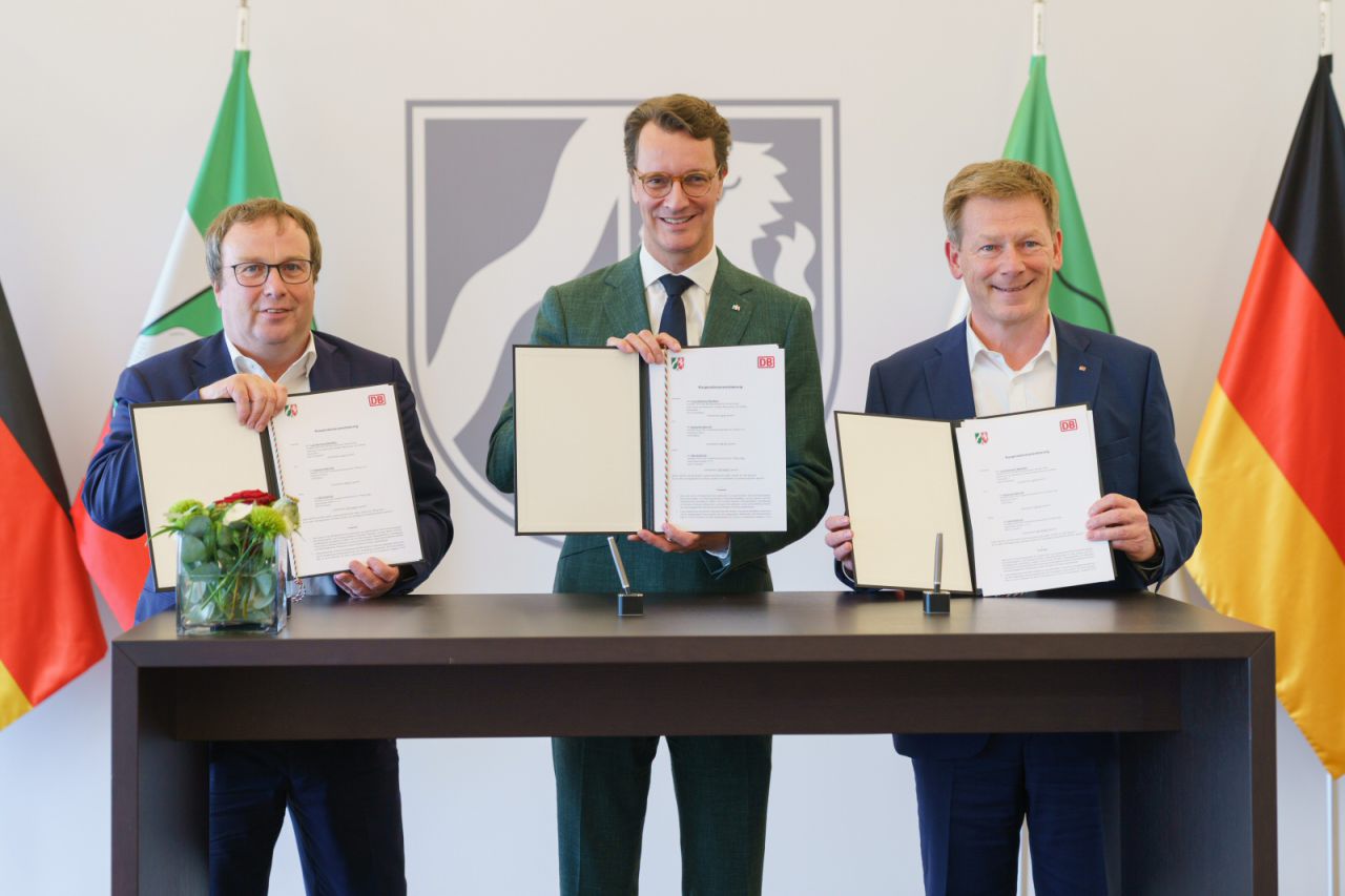 Nordrhein-Westfalen und die Deutsche Bahn stärken ihre Zusammenarbeit