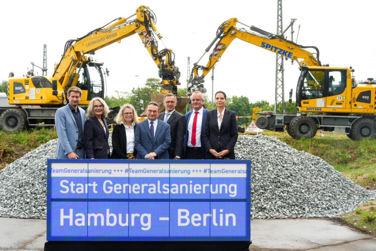Start der Generalsanierung der Verbindung zwischen Hamburg und Berlin