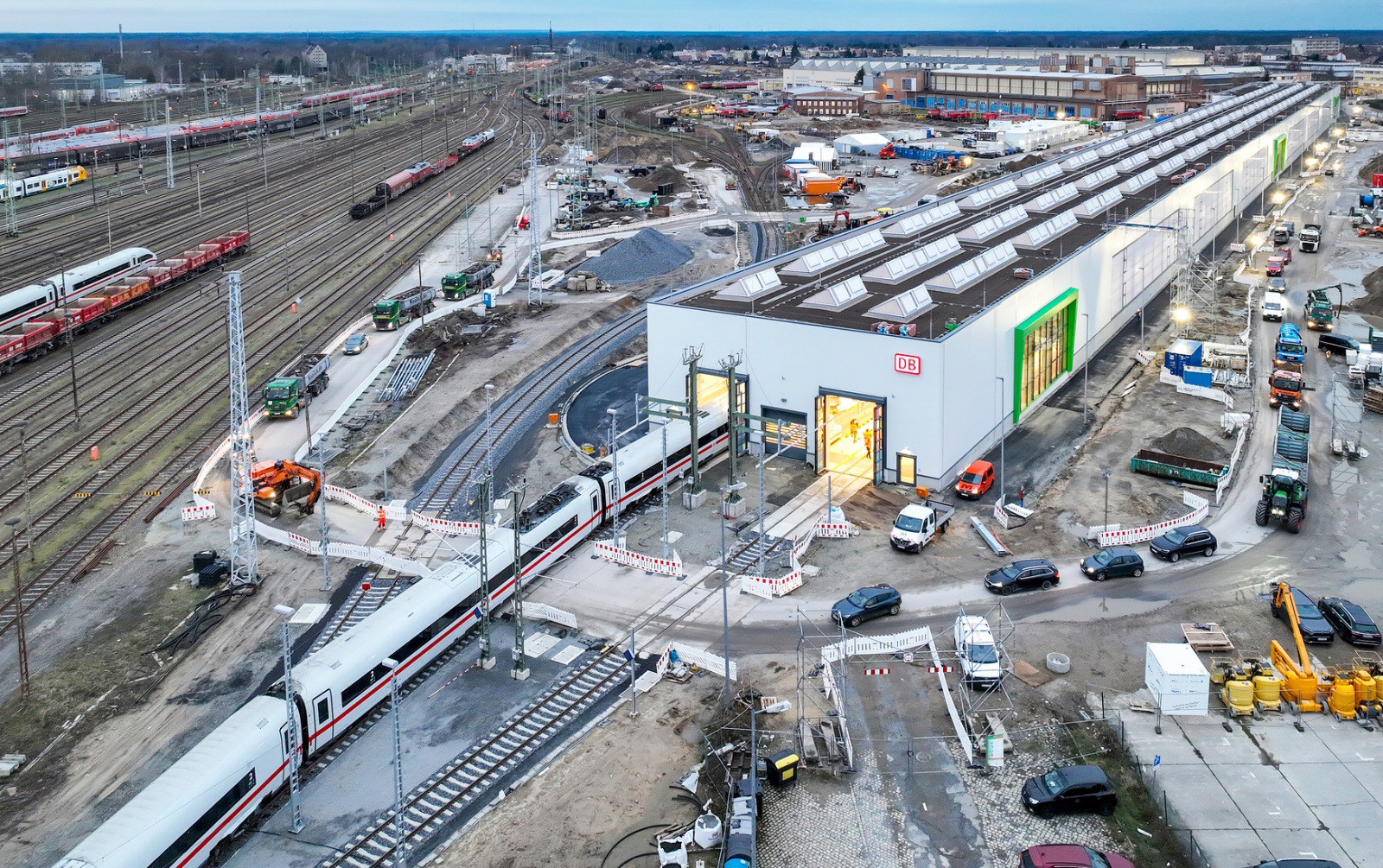 Neues ICEWerk in Cottbus wird weiter ausgebaut